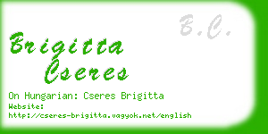 brigitta cseres business card